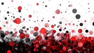 红黑弥散圆点抽象背景图