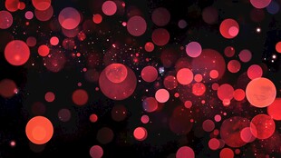 梦幻红彩气泡背景画面