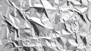 银色褶皱纹理背景图