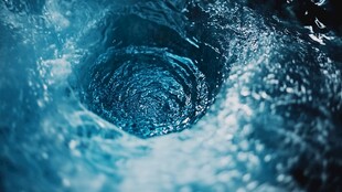 蓝色漩涡水下奇妙景象