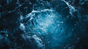 深海漩涡 涌动的蓝色力量