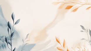 水墨风植物背景图