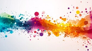 彩色泼墨动感背景图案