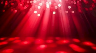 红色舞台聚光灯梦幻背景
