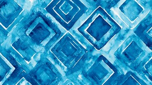 蓝色水彩风几何图案纹理