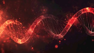 炫彩DNA双螺旋结构图像