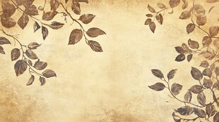 复古树叶纹理背景图