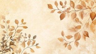 秋意树叶背景图