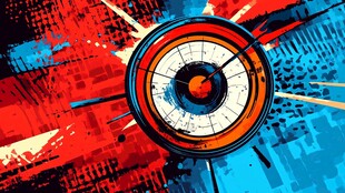 动感抽象仪表盘艺术画面