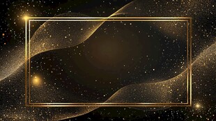 金色流光背景 空白框架