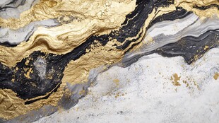 黑金大理石纹理艺术画面