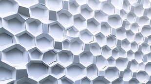 立体六边形墙面纹理