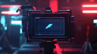 专业摄像机的高清显示屏