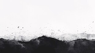 黑白水墨风抽象山水背景
