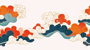 中式云纹图案设计元素