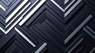 黑色几何金属条纹背景