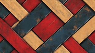 彩色木纹编织图案纹理