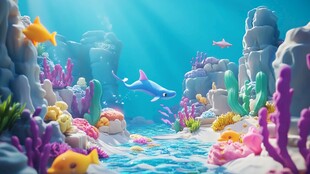 梦幻海底世界动画场景