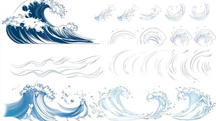 多样海浪图案集合