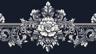 复古花卉纹饰图案设计