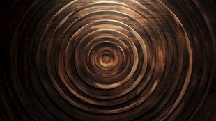 金属质感同心圆环背景图