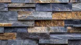 石板墙面纹理 自然质感美