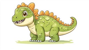 可爱卡通小恐龙形象展示