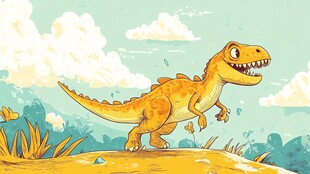 奔跑的可爱小恐龙