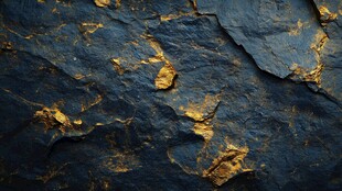 黑金纹理岩石表面质感图