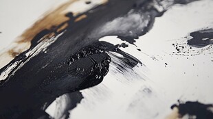 抽象墨韵笔触艺术画面