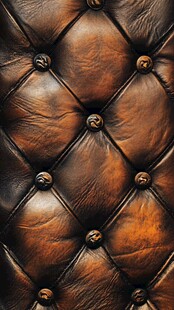 复古棕色皮革菱形纹理图案