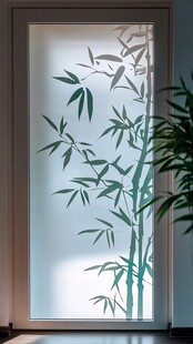 竹叶窗贴 营造雅致氛围