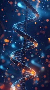 梦幻DNA链的科技视觉盛宴