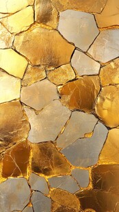 金色碎纹马赛克纹理背景