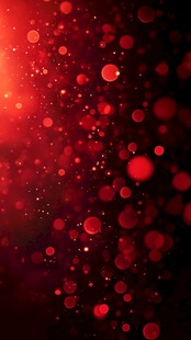 红色梦幻光斑背景图