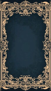 复古金色花纹装饰边框