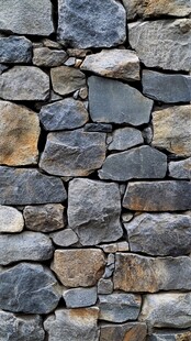 石砌墙面纹理特写