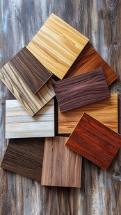 多样实木板材展示