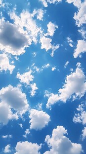 蓝天白云 纯净天空之美