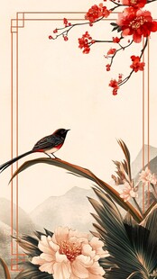 中式花鸟图 典雅意境美
