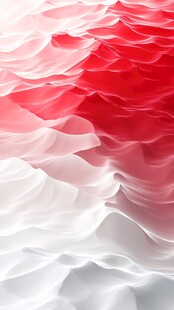 红白渐变褶皱纹理背景图