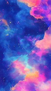 梦幻绚丽的星云宇宙图景