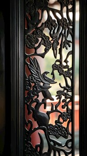 中式雕花窗棂 精致工艺