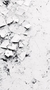 剥落的墙面碎片