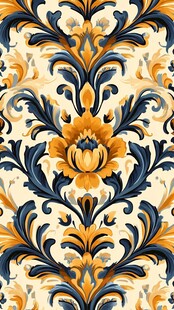 欧式华丽花卉纹样图案