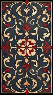 古典花纹地毯图案设计