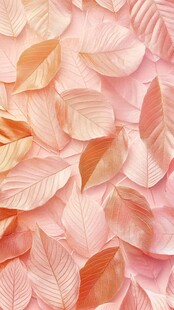 粉色叶片背景纹理图