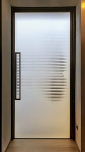 现代简约磨砂玻璃门设计