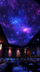 梦幻星空主题餐厅场景