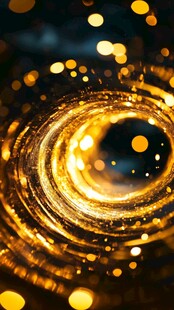 金色炫光漩涡梦幻背景